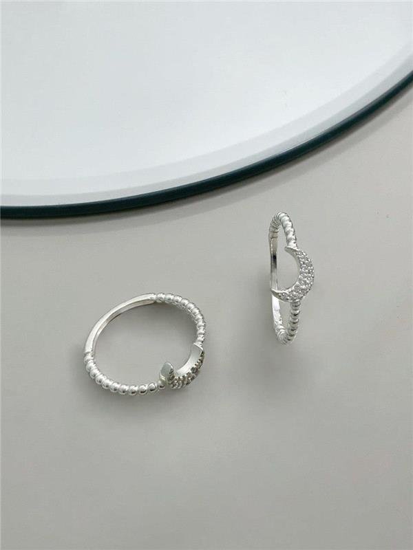 ANEL MEIA LUA CRAVEJADO COM ZIRCÔNIA 