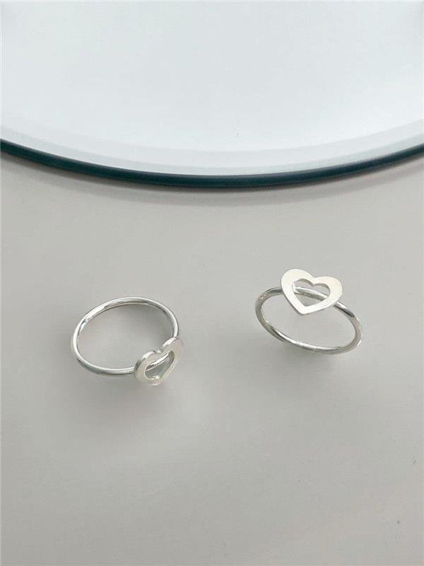 ANEL CORAÇÃO ACHATADO