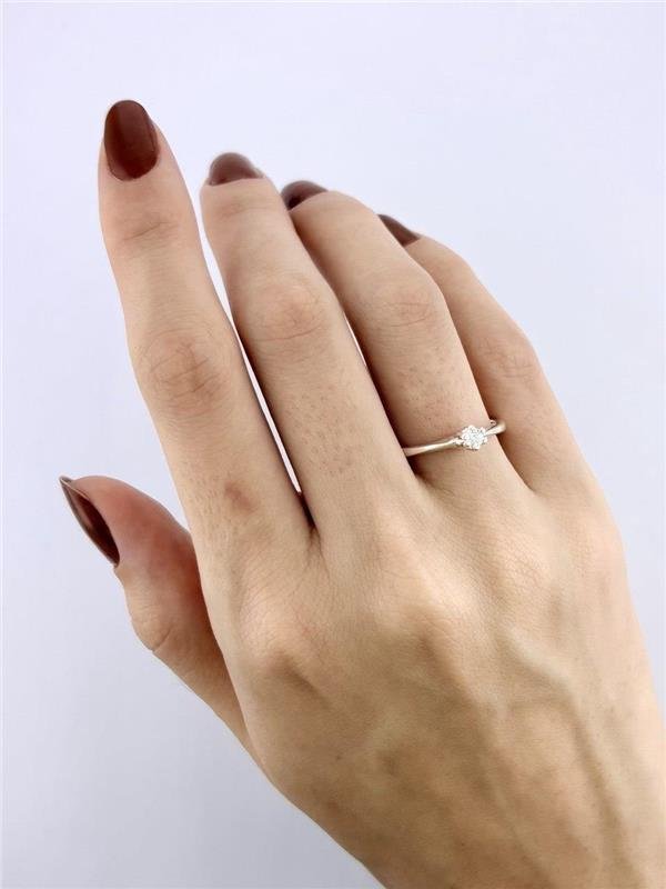 ANEL SOLITÁRIO GRIFO ALTO, PRATA 925