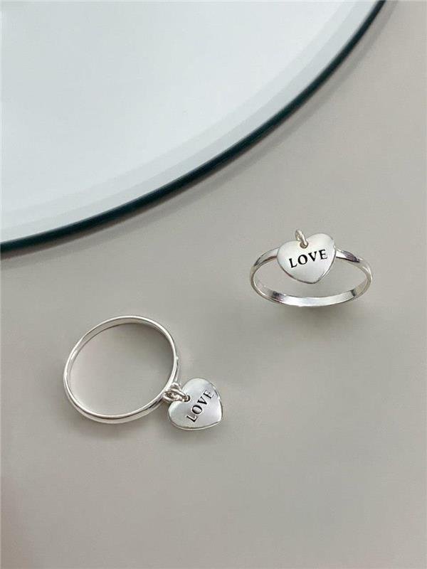 ANEL PINGENTE CORAÇÃO