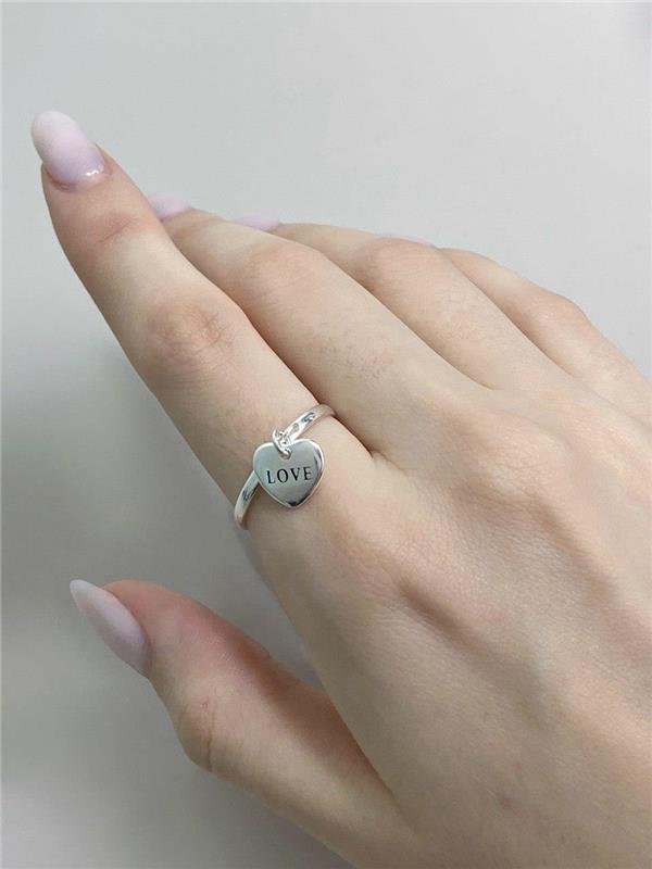 ANEL PINGENTE CORAÇÃO