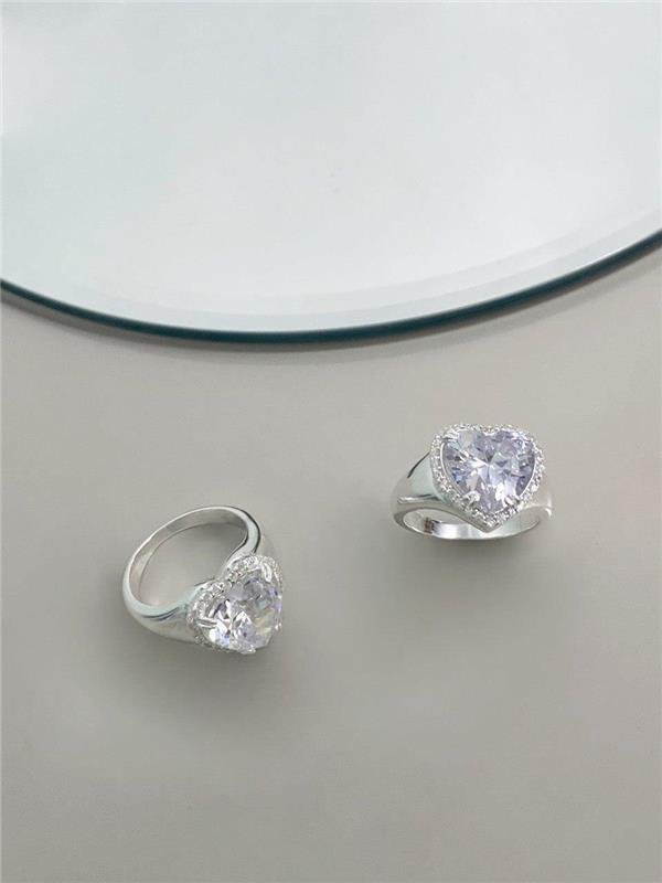 ANEL CORAÇÃO PONTO DE LUZ