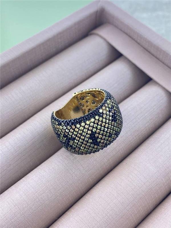 ANEL LARGO CRAVEJADO