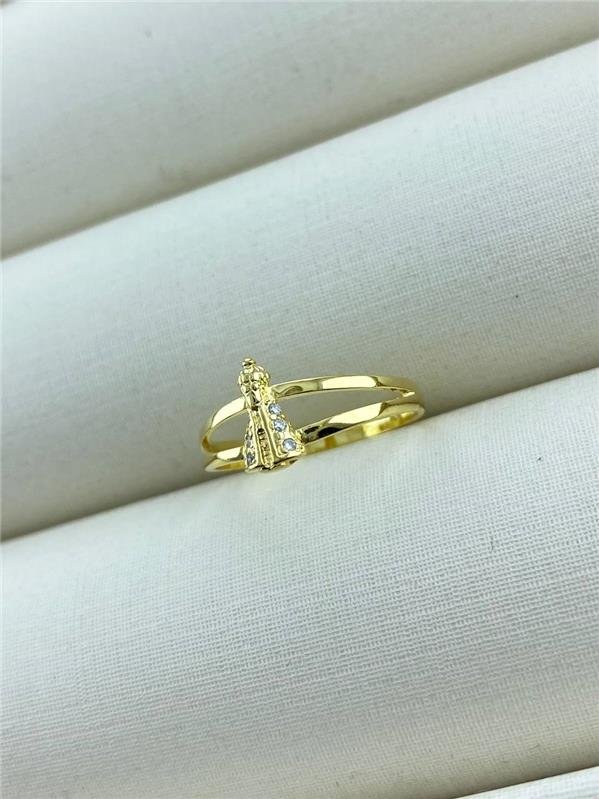 ANEL NS APARECIDA C/ZIRCÔNIA