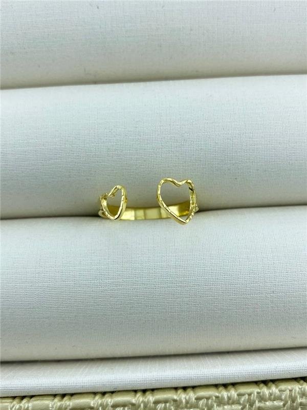 ANEL DOIS CORAÇÕES AJUSTÁVEL