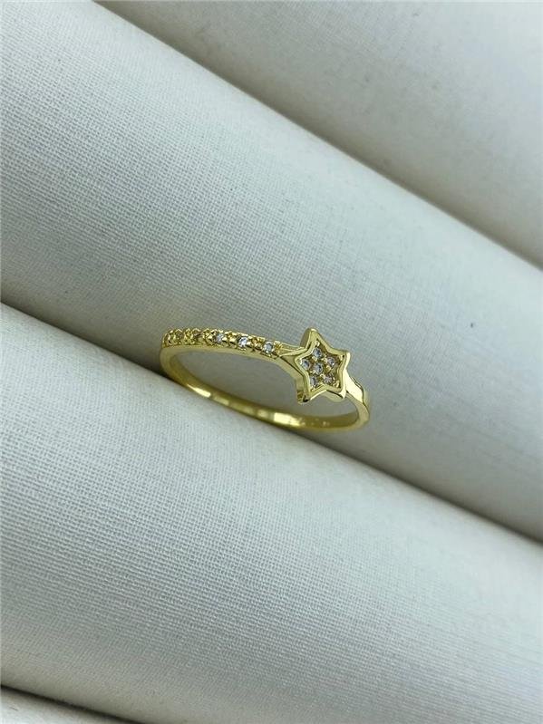 ANEL ESTRELA COM ZIRCÔNIA