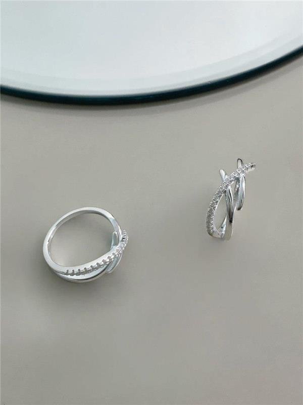 ANEL FILETE LISO E ZIRCÔNIA