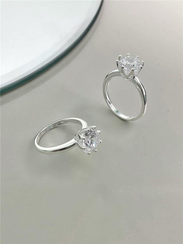 SOLITÁRIO GRIFO PÉTALA ZIRCÔNIA 9MM