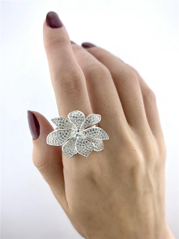 ANEL FLOR CRAVEJADO