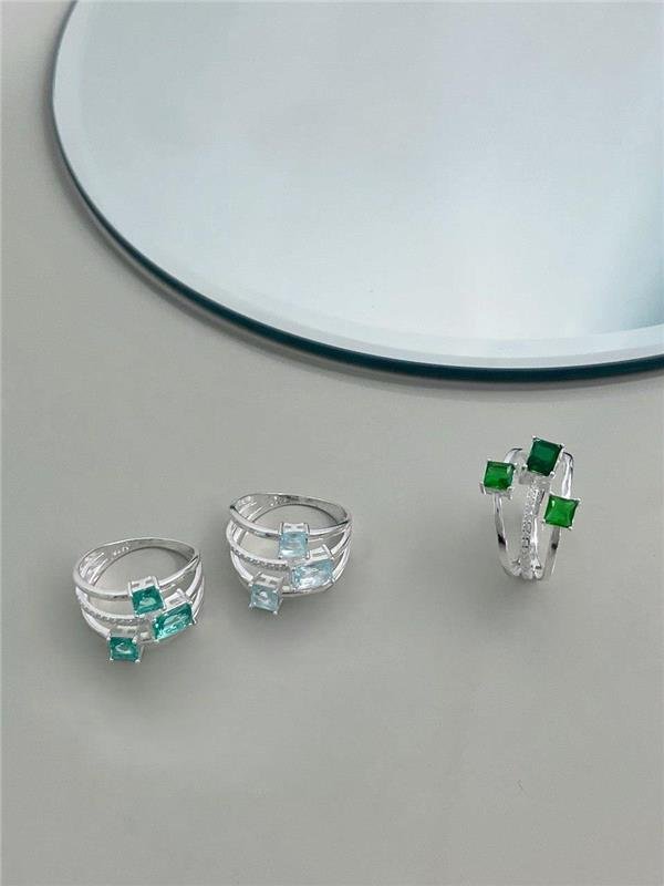 ANEL C/PONTO LUZ GEOMÉTRICO