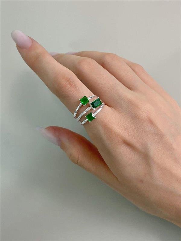 ANEL C/PONTO LUZ GEOMÉTRICO