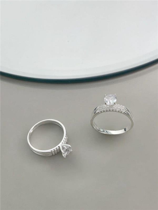 SOLITÁRIO COM ZIRCÔNIA NAS LATERAIS