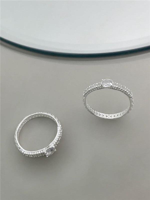 ANEL SOLITÁRIO PEDRA BAIXA RENDA ITALIANA