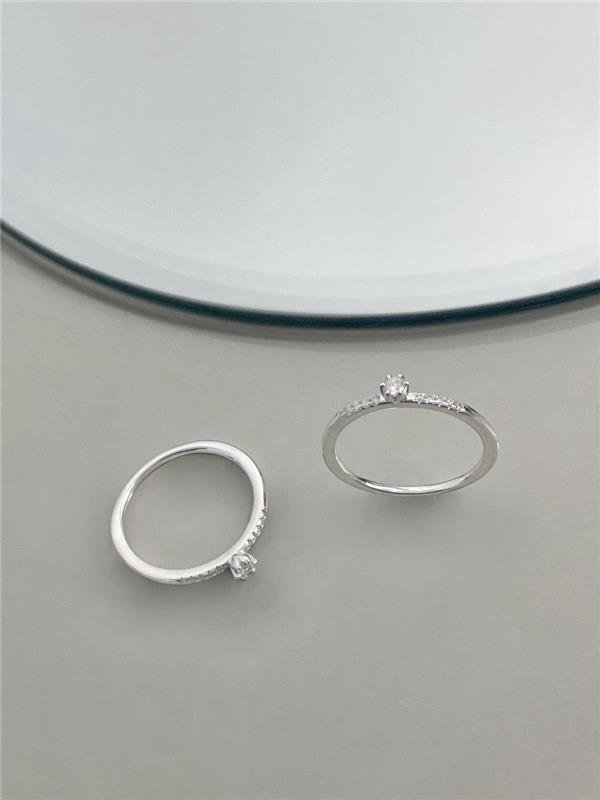 ANEL SOLITÁRIO MINI ZIRCÔNIA