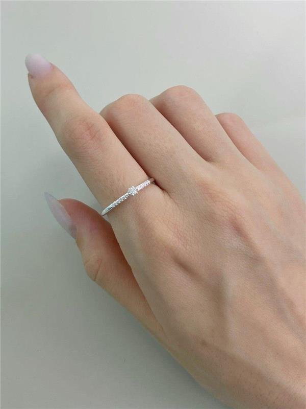 ANEL SOLITÁRIO MINI ZIRCÔNIA