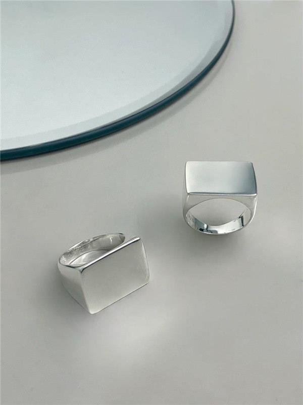 ANEL CHAPA RETÂNGULAR LISA