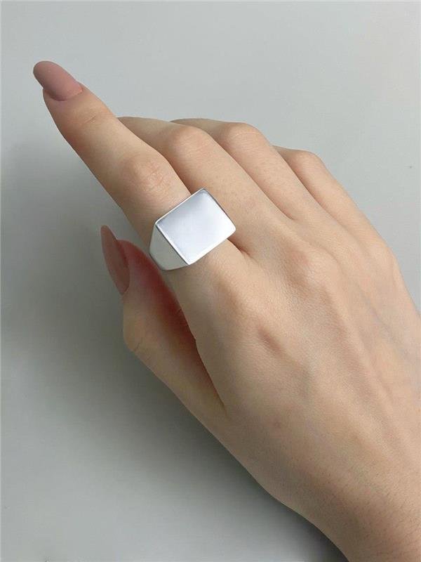 ANEL CHAPA RETÂNGULAR LISA