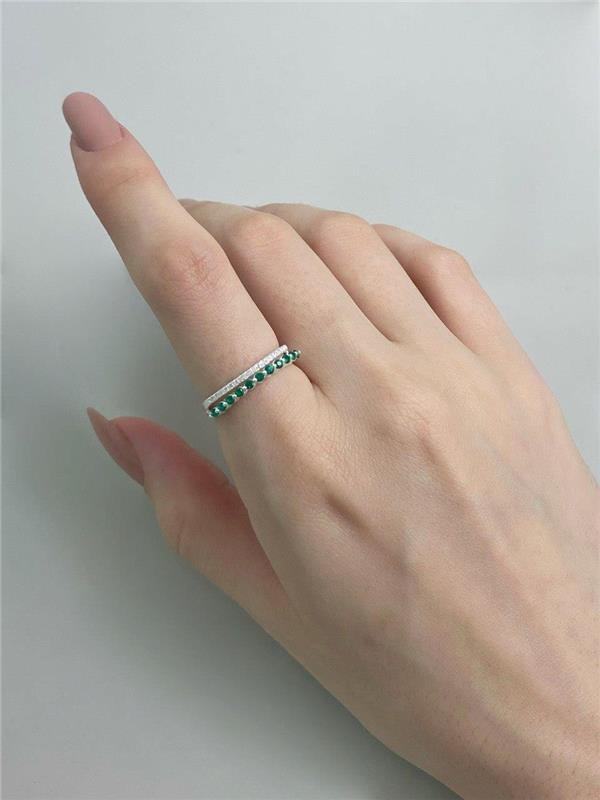 ANEL COM FILETE BASE ALTA ZIRCÔNIA