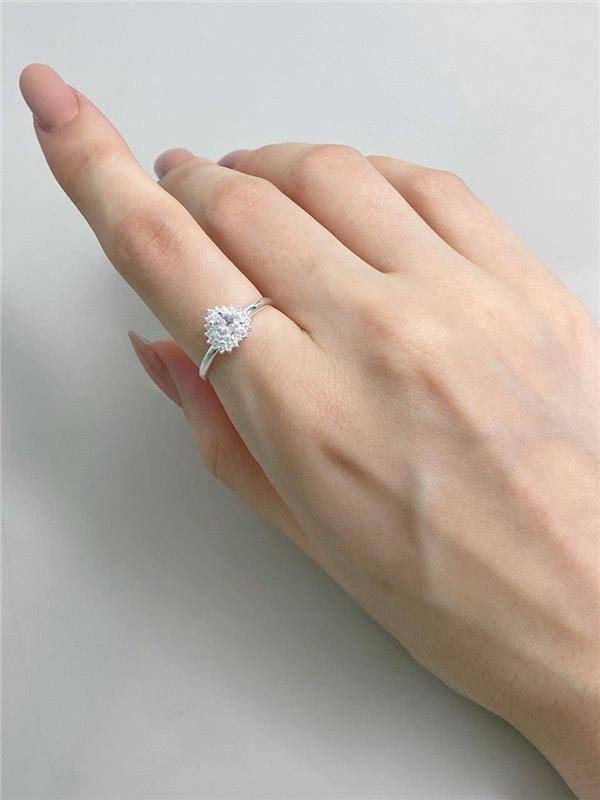 ANEL CORAÇÃO C/PONTO LUZ