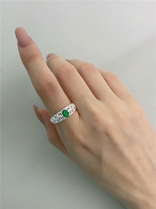 ANEL SOLITÁRIO OVAL RENDA ITALIANA