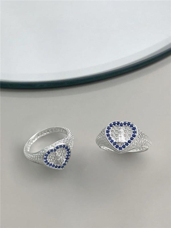 ANEL CORAÇÃO NS APARECIDA RENDA ITALIANA