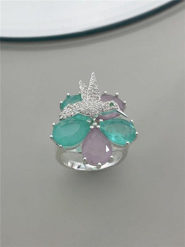 ANEL BEIJA FLOR CRAVEJADO