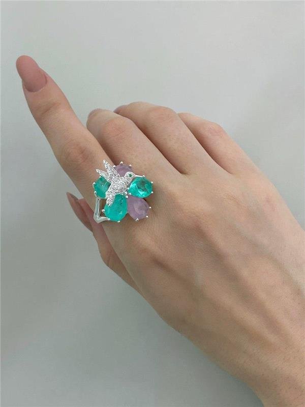 ANEL BEIJA FLOR CRAVEJADO