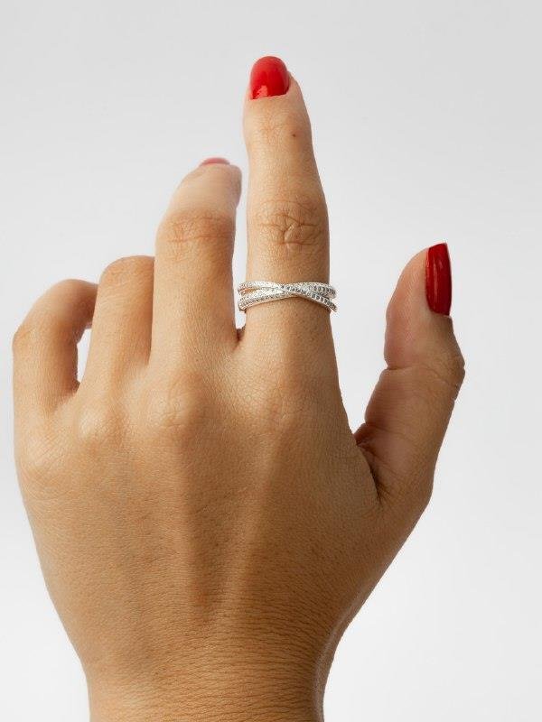 ANEL EM X COM ZIRCÔNIA