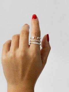 ANEL TRIPLO COM ZIRCÔNIA