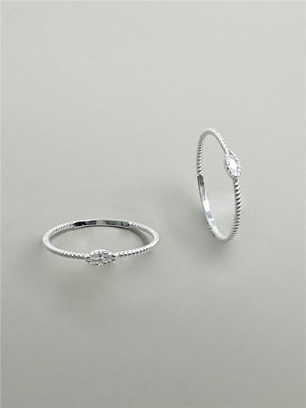 ANEL SOLITÁRIO ZIRCÔNIA OVAL