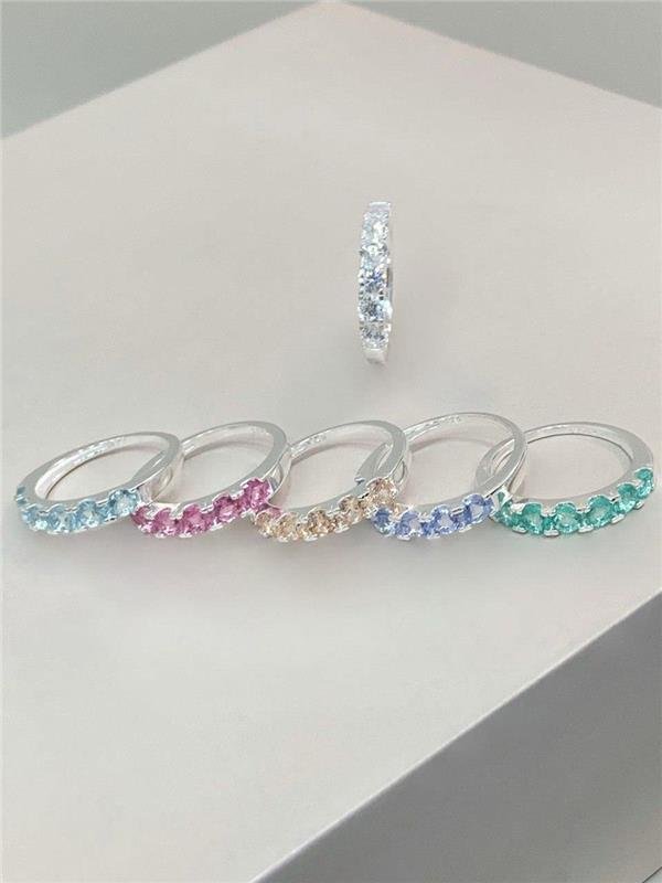 MEIA ALIANÇA COM ZIRCÔNIA 3MM