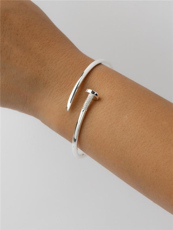 BRACELETE PREGO ARTICULADO C/ZIRCÔNIA