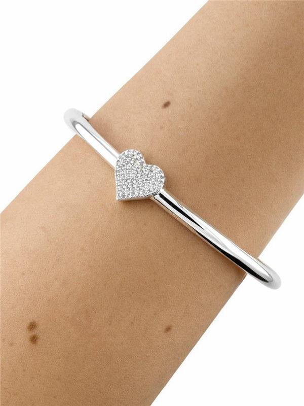 BRACELETE CORAÇÃO C/ZIRCÔNIA