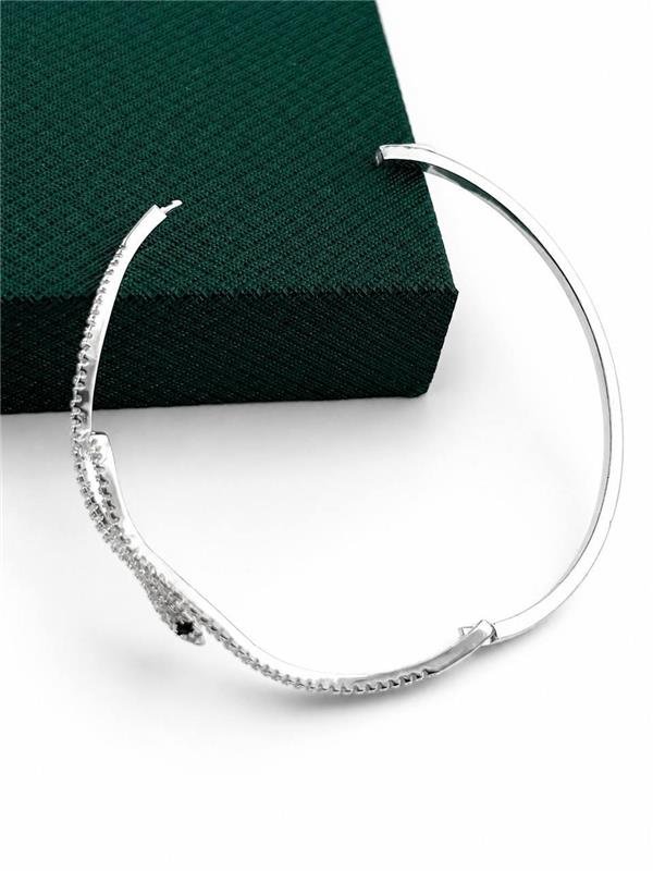 BRACELETE SERPENTE FIO ZIRCÔNIA