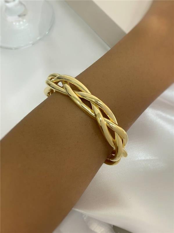 BRACELETE FIO TUBO TRANÇADO