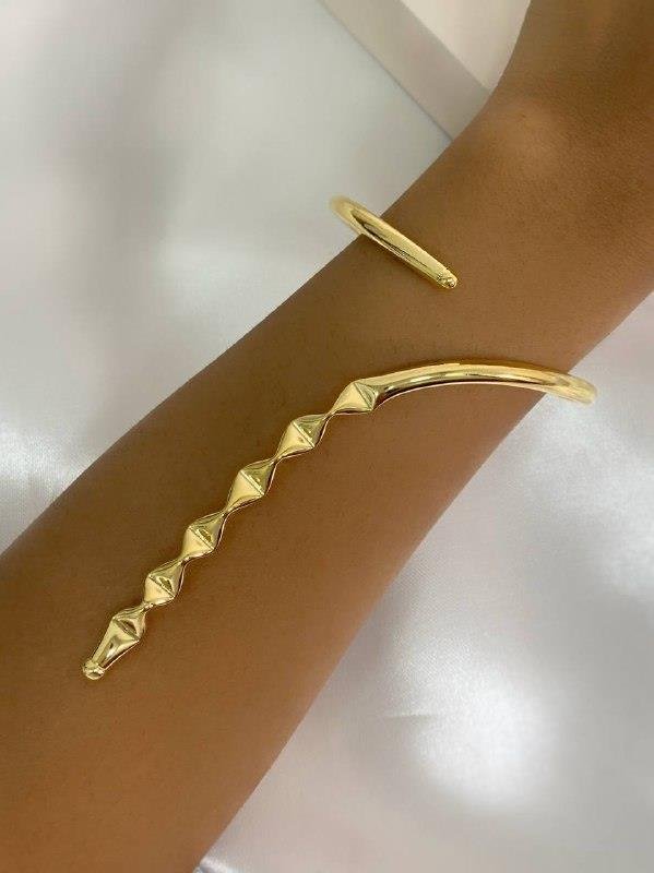 BRACELETE TUBO C/DETALHE