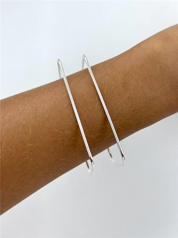 BRACELETE TUBO RETRÔ QUADRADO