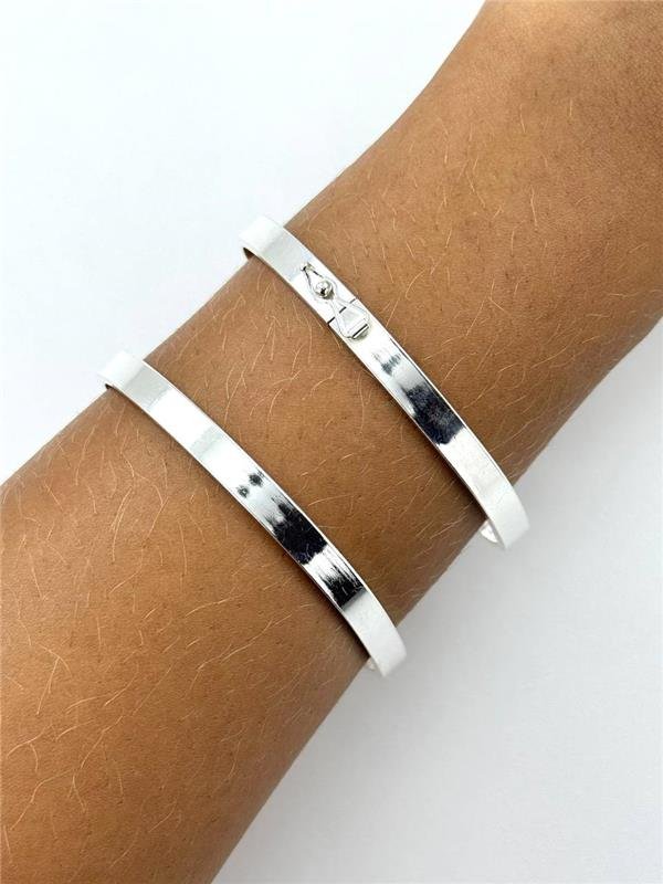 BRACELETE MEIA CANA ACHATADO 