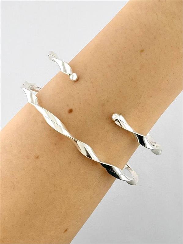 BRACELETE ABERTO FIO ONDULADO