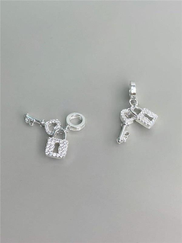 BERLOQUE CADEADO E CHAVE C/ZIRCÔNIA