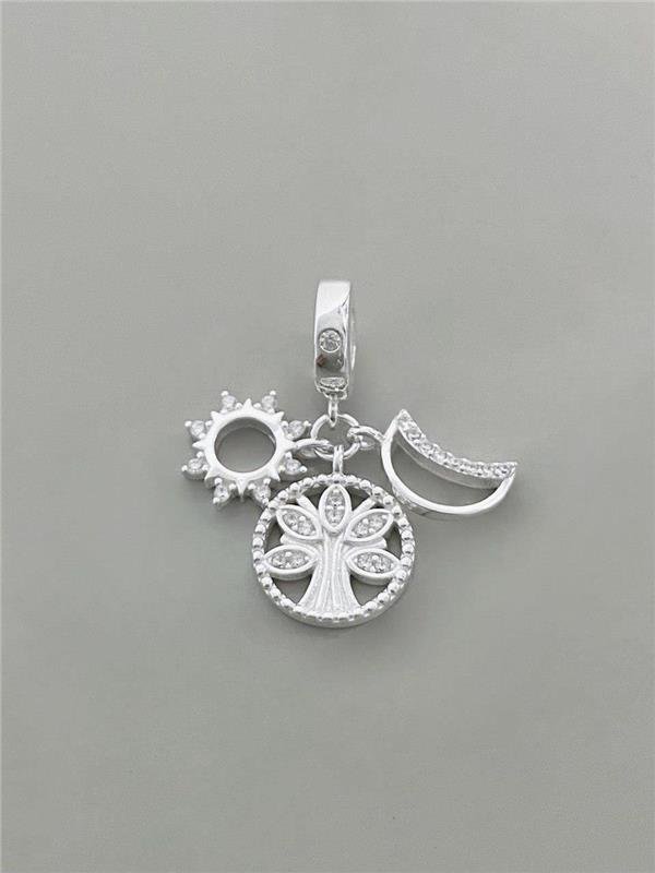 BERLOQUE ÁRVORE SOL E LUA ZIRCÔNIA