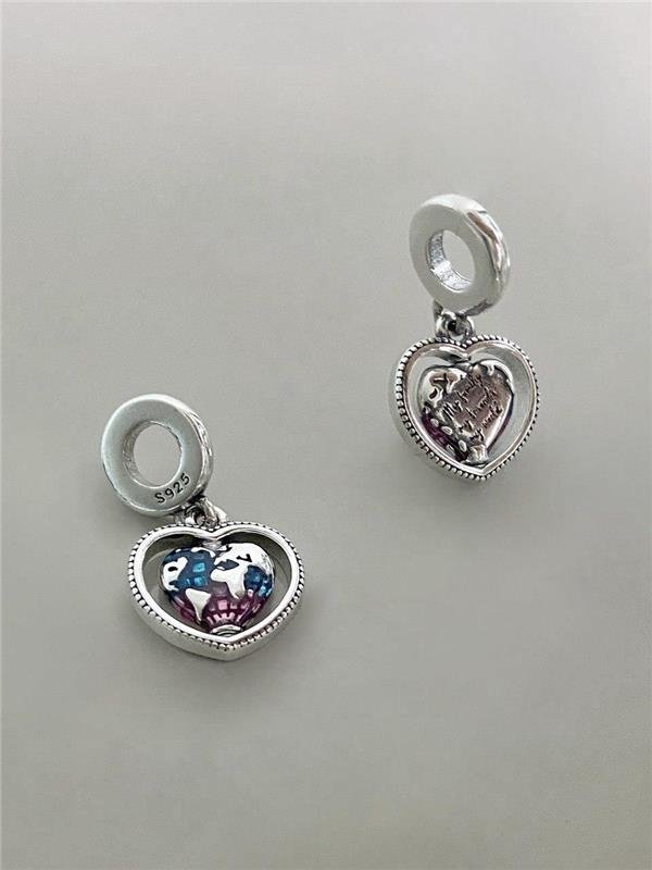 BERLOQUE CORAÇÃO GLOBO GIRATÓRIO