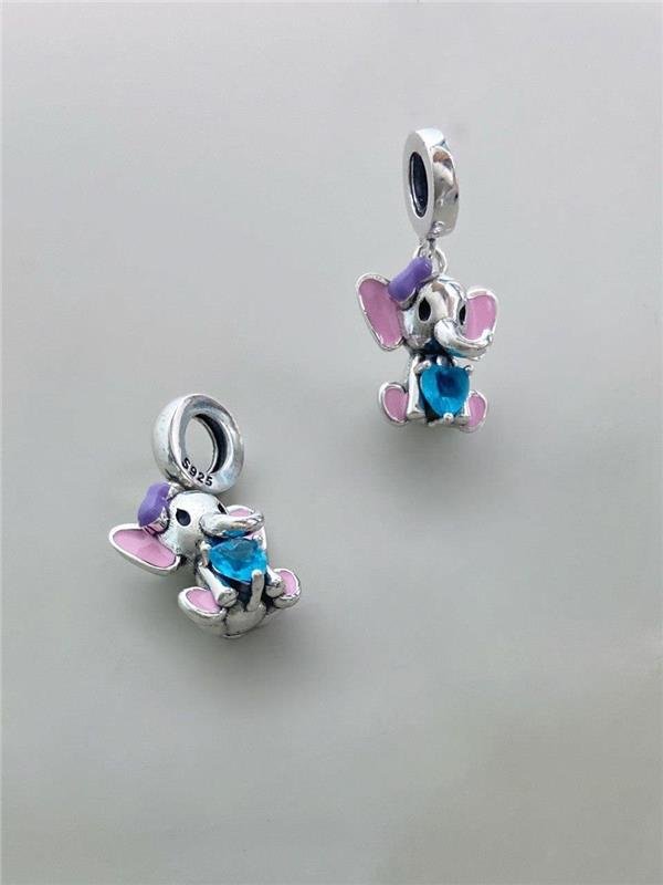 BERLOQUE ELEFANTE C/PONTO LUZ AZUL