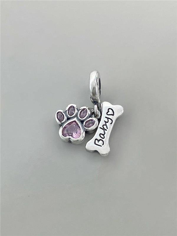 BERLOQUE PATINHA E OSSO PONTO LUZ ROSA