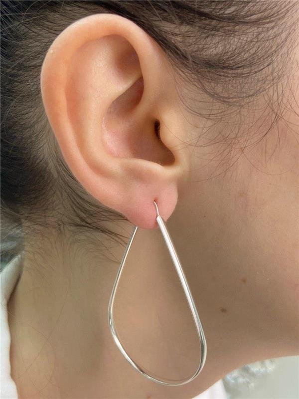 BRINCO MAXI GOTA FIO ACHATADO