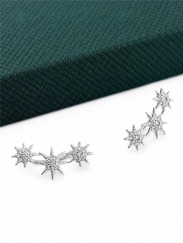 BRINCO EARCUFF 3 ESTRELAS ZN