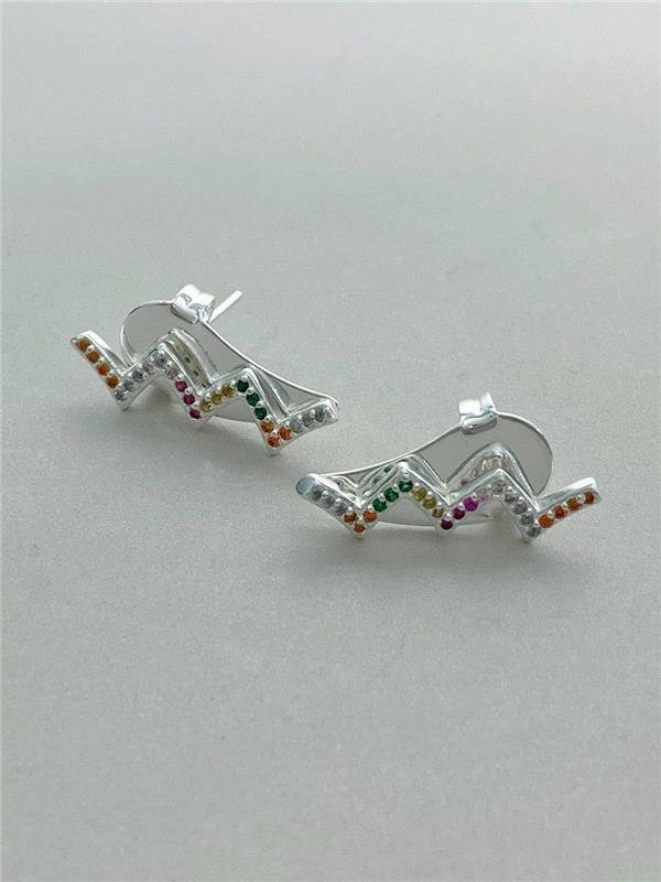 BRINCO EARCUFF ZIG ZAG COLOR