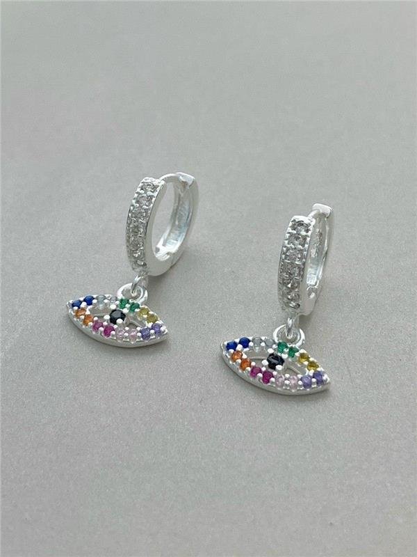 BRINCO ARGOLINHA PING OLHO COLOR