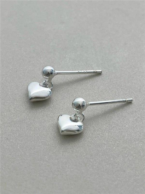 BRINCO BOLINHA PINGENTE CORAÇÃO