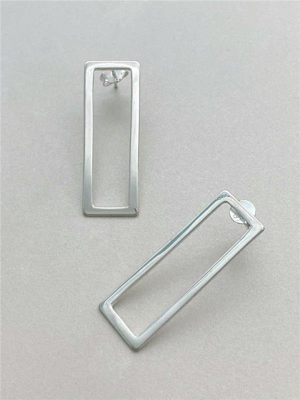 BRINCO RETÂNGULAR VAZADO